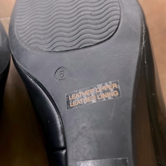 le chateau Moda Reflex Black Leather Peep Toe Wedge - Picture 7 of 7